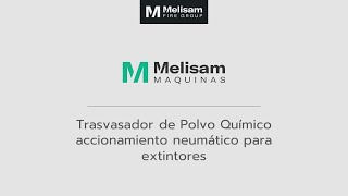 Trasvasador de Polvo Químico Accionamiento neumatico para extintores matafuegos [upl. by Pentha]