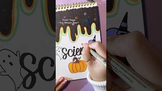 Front Page idea Science 🎃👻 shorts frontpage assignment [upl. by Esirehc]