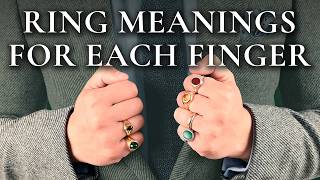 Rings amp Their Meaning Symbolism For Men  What Fingers To Wear A Ring On [upl. by Husein]