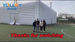 a huge inflatabe cubic party event tent set up within mins [upl. by Fortunato1]