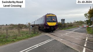 Swinderby Road Collingham Level Crossing 21102024 [upl. by Wake]