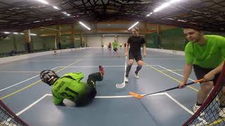 floorball goalie saves 9 [upl. by Bowrah]