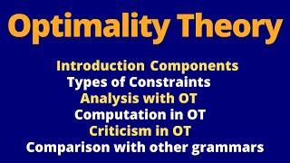 Optimality Theory Explanation in Hindi and Urdu  Optimality Theory Phonology in Linguistics [upl. by Irmine691]