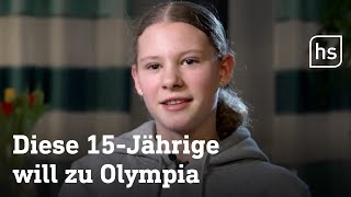 15jährige Eiskunstläuferin aus Neuhof will zu Olympia  hessenschau [upl. by Eaner]