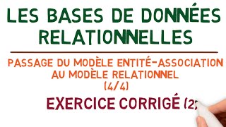 Bases de Données Relationnelles  Modèle Entité Association Exercice Corrigé 44 [upl. by Pail]