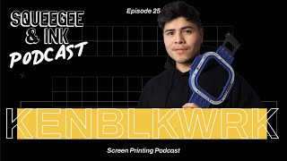 KENBLKWRK  Embroidery education digitising  how to start  S02 E25  Squeegee amp Ink Podcast [upl. by Atteve]