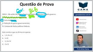 QUESTÃO 30014  POLÍTICA FISCAL CPA20 CEA AI ANCORD [upl. by Cirdec209]