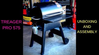 2019 Traeger pro 575 unboxing and assembly [upl. by Cirnek]