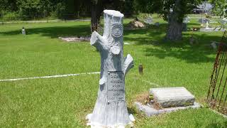 St Paul Cemetery  Rare White Bronze Woodmen of the World Gravestone [upl. by Einnod]