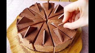 Fırın yok Pişirmek yok💯 Yiyenler Hayran Kalıyor ✔Çikolatalı Cheesecake Tarifi NO BAKE CHEESECAKE [upl. by Charlotte938]