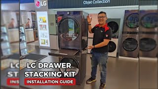 LG Drawer Stacking Kit Installation Guide [upl. by Majka391]