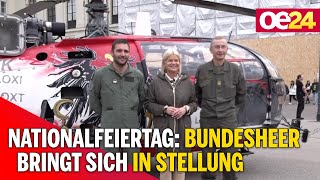 Nationalfeiertag Bundesheer bringt sich in Stellung [upl. by Kurland83]