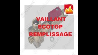 Comment remettre de la pression dans une chaudière Vaillant Ecotop [upl. by Ahsieit]