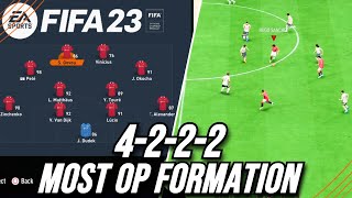 FIFA 23 BEST META 4222 CUSTOM TACTICS  Best Custom Tactics Post Patch [upl. by Diamante]