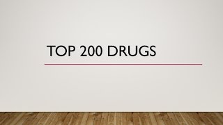 Top 200 Drugs Pronunciation Generic names Brand names [upl. by Llenod]