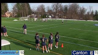 Cazenovia College Womens Lacrosse vs SUNY Canton [upl. by Legnaleugim]