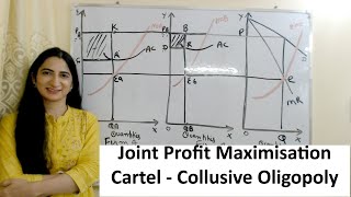 Joint Profit Maximisation Cartel  Collusive Oligopoly [upl. by Lissa]