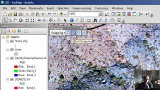 GLG410 Snapping while digitizing in ArcMap 10 [upl. by Arne]