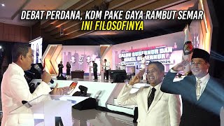 KDM IKUTI DEBAT PERDANA PEKE GAYA RAMBUT SEMAR  INI FILOSOFINYA [upl. by Brock]