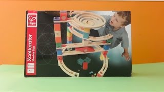 Hape Toys Xcellerator Quadrilla Marble Run Review [upl. by Latea232]