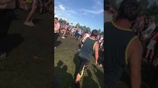 Guy gets knocked out in mosh pit  Warped tour 2018 Orlando [upl. by Enomor]