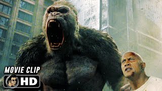 Three Way Monster Brawl Scene  RAMPAGE 2018 Dwayne Johnson Movie CLIP HD [upl. by Sible]