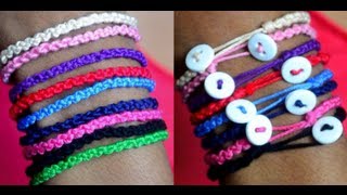 DIY Double Knot Bracelet [upl. by Anihsak414]