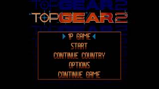 Top Gear 2  Super Nintendo Entertainment System  Intro amp Title Screen [upl. by Lohse]