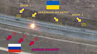 HIMARS destroys a huge Russian convoy with precise hits The Best Moments [upl. by Mali]