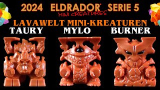 Schleich ® Eldrador ® Mini Creatures  Serie 5  2024  Lavawelt  Taury  Mylo  Burner  Review [upl. by Albers]