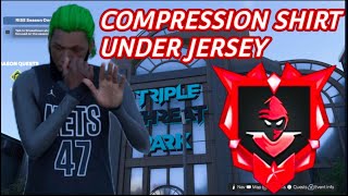 HOW TO GET COMPRESSION SHIRT UNDER JERSEY NBA 2K25 [upl. by Gerita]