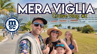 MSC MeravigliaCruise Vlog 2Port Canaveral and Sea Days [upl. by Akinimod]