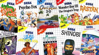 Top 150 best Sega Master system games in chronological order 1986 1995 [upl. by Alarice]