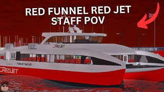 BTS of a Staff at Red Funnel Roblox [upl. by Nwahsav436]