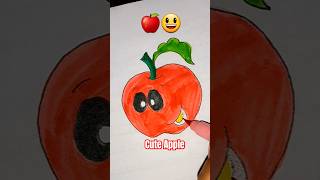 Satisfying creative painting 🍎😃Emoji Mixing painting coloringapple ‎CraftasticNidasatisfying [upl. by Anital]