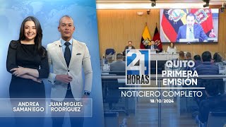 Noticiero de Quito Primera Emisión 061124 [upl. by Valerle707]