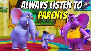 Always Listen To Parents  Moral Stories By Granny Ep02  Woka Season 2 [upl. by Haym]