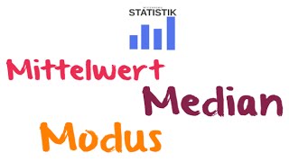 Mittelwert Arithmetisches Mittel Median Modus  Lageparameter in der Statistik  wirtconomy [upl. by Hapte670]