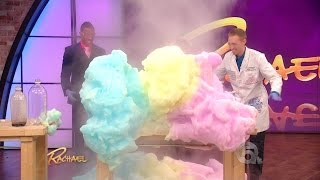 Exploding Foam Science on Rachael Ray with Jeff Vinokur amp Nick Cannon [upl. by Odrarej]