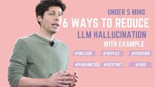 6 Powerful Techniques to Reduce LLM Hallucination with Examples  5 Mins [upl. by Berk]