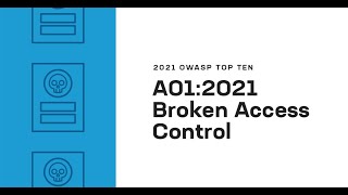 2021 OWASP Top Ten Broken Access Control [upl. by Aidole422]