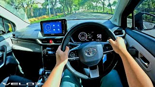 Driving POV TOYOTA NEW VELOZ 15 Q CVT 2023  Acceleration amp Handling  Test Drive ASMR Tol amp Kota [upl. by Eiggem]