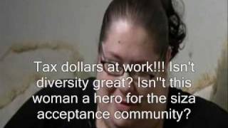 Fat woman strives to be the worlds fattest woman lives on welfare [upl. by Uoliram722]