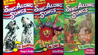 disney singalongsongs circle of life the bare necessities and pongo and perdita vhs [upl. by Rhody49]