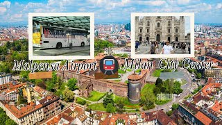 How to get By BuS from Malpensa airport to Milan city Center  Milan Bus journey  ITALY🇮🇹 TVlog3 [upl. by Astra744]