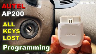 Autel AP200 Scanner  How to program all keys lost  2003  2007 Accord  How to add a key on Honda [upl. by Yesiad]