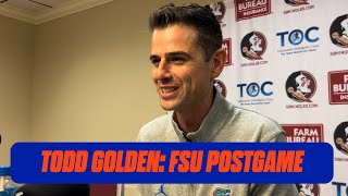 Todd Golden Reacts to 8774 Win at FSU  Florida Gators Basketball [upl. by Allayne]