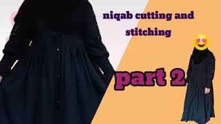 niqab cutting and stitching  part 2 [upl. by Beedon]