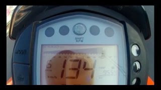 KTM Duke 125  Top Speed 134 Kmh [upl. by Megdal]