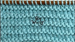 How to knit the Double Garter Stitch reversible and in just 4 rows  So Woolly [upl. by Tterej44]